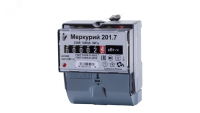 Счетчик Меркурий 201.7 1ф 5-60А класс точн. 1.0 1 тариф. на DIN-рейку мех. ОУ 00000032680 Инкотекс pe653927 фото