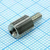 H-L0800-1400-5-03-1N1W Стойка латунная никелированная шестигранная М3 отверстие-винт, L= 8мм CONNFLY pe367464 фото