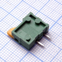 DG141R-2.54-01P-14-00A(H) Нажимной безвинтовой клеммный блок 1 контакт. Зажим типа торцевой контакт. Серия DG141R-2.54 Degson pe95337 фото