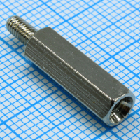 H-L1700-2300-5-03-1N1W Стойка латунная никелированная шестигранная М3 отверстие-винт, L= 17мм CONNFLY pe391018 фото