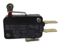 D3V-165-1C5 Микропереключатель с короткой лапкой c роликом 16А 250В (28.8х10.3х15.8мм) SPDT соединение клеммой OMRON pe551787 фото