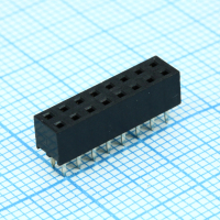 DS1026-06-2X8S8BV Гнездо на плату 2x8 конт., шаг 2.00мм, высота 4.3мм ширина 4.1мм, позолоч. CONNFLY pe391275 фото