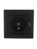 Розетка телевизионная проходная TV СП Mira черн. бархат 701-4242-129 Lezard pe556653 фото