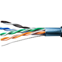 Кабель витая пара F/UTP кат.5E 4х2х24AWG solid Cu PE Outdoor Standard черн. (м) 01-1028-1 SUPRLAN pe577133 фото