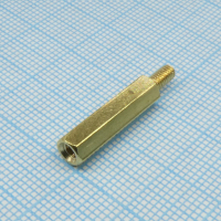 PCHSN-20 Стойка латунная, без покрытия шестигранная М3 отверстие-винт, L=20мм KLS pe367470 фото