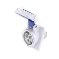 Розетка панельная с наклоном IP67 16А 2P+E 230В DIS4181663 DKC pe714863 фото