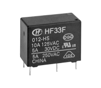 HF33F/012-ZTF Реле силовое 5А одна группа на переключение катушка 12В HONGFA pe852080 фото