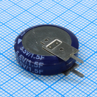 JGAV5R5D155Z050B Ионистор стандартный мини 5,5V, 1.5F, -25...+70°C, 1000h, 18.7x20.2mm, вертикального исполнения JB Capacitors pe593264 фото