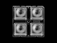 ALHB50D4LED3535T60G Групповая квадратная линза 2x2 на 4 светодиода 3535/3030 эфф=93%, ~60°, 50x50мм H:7.95мм PMMA ASAHI OPTICS pe520816 фото