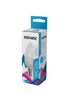 Лампа светодиодная 7.5Вт свеча 4500К бел. E14 220В КОСМОС LkecLED7.5wCNE1445 Космос pe576113 фото