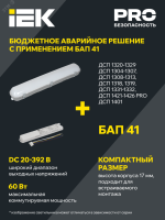 Светильник ДСП 1425 40Вт 4000К IP65 1200мм LDSP0-1425-40-4000-K01 IEK pe709745 фото