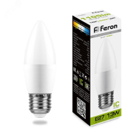 Лампа светодиодная LED 13вт E27 белый матовая свеча 38111 Feron pe801906 фото