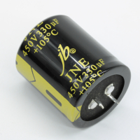 JNE2W331M10003500400 Конденсатор алюминиевый электролитический с защелкиваемыми выводами 330мкФ 450В ±20% (35 X 40мм) выводы 10мм 2000час 105°С россыпь JB Capacitors pe593268 фото