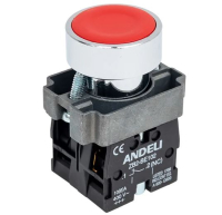 КНОПКА XB2-BА45  КРАСНЫЙ 1З+1Р (ANDELI) Andeli pe762740 фото