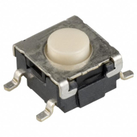 B3S1000P Кнопка тактильная миниатюрная SMD (6*6*4.3 - 3.4мм+толкатель 0.9мм) 1.57N(160гр) 0.05A 24В 5000000циклов лента на катушке OMRON pe345717 фото