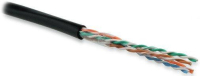 Кабель витая пара U/UTP кат.5E 4х2х24AWG solid PE Outdoor UUTP4-C5E-S24-OUT-PE-BK-500 черн. (м) 49118 Hyperline pe577142 фото