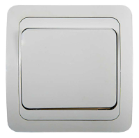 Выключатель 1-кл. СП Classico 2021 10А IP20 бел. ASD / 4680005959846 IN HOME pe555127 фото