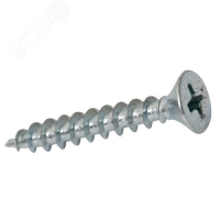 Саморез универсальный 3.0х40 потайная голова белый цинк screw-UNI-3.0х40b Крепдил pe1096311 фото