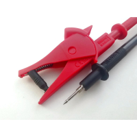 BC55-70060 Щупы с крокодилами для мультиметра, длина кабеля-1м., PVC cables , 42 cores двойная изоляция, 3,6mm, крокодилы большие пластиковые, резьба М4 S-Line pe340344 фото