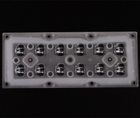 ALST173D12LED3535T2M Групповая прямоугольная линза 2x6 на 12 светодиодов 3030/3535, эфф=90%, диаграмма T2 горизонтальная, 173x71.4мм H:9.1мм, PMMA ASAHI OPTICS pe522360 фото