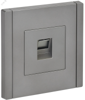 FORTE&PIANO Розетка компьютерная RJ45 кат.5E FP532 сталь IEK FP-K10-1-K46 IEK pe825210 фото