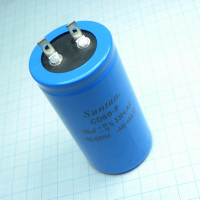 TS13D3L0101VSB000RPT Конденсатор алюминиевый электролитический для запуска электродвигателя 100мкФ 330В -10%...+20% (42 X 80мм)  2000ч 65°С SUNTAN pe104827 фото