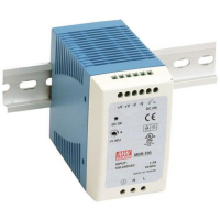 MDR-100-48 Преобразователь AC-DC на DIN-рейку  100Вт, выход 48В/2A, рег. вых 48…56В, вход 85…264V AC, 47…63Гц /120…370В DC, изоляция 3000В AC, в кожухе  55х90х100мм, -10…+60°С Mean Well pe303227 фото
