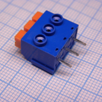 DG390-5.0-03P-12-00A(H) Нажимной безвинтовой клеммный блок 3 контакта. Зажим типа торцевой контакт Серия DG390-5.0 Degson pe97148 фото