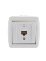 Розетка компьютерная 1-м ОП Nata RJ45 бел. 710-0200-139 Lezard pe556156 фото
