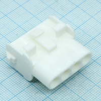 350780-1 Корпус разъема Universal MATE-N-LOK, вилка 4PIN, In-Line (Nylon, UL 94V-0) без контактов, шаг 6.35 мм TE Connectivity pe320892 фото
