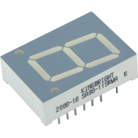 1 разрядный индикатор 20,32мм/красный/640нм/8-24мкд/ОА SA08-11SRWA Kingbright pe73853 фото