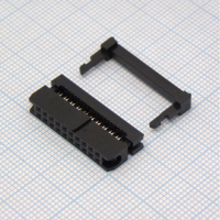 KLS1-204B-20-B IDC разъем, розетка на плоский шлейф 20pin(2x10), шаг 2.00мм KLS pe301438 фото