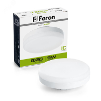 Лампа светодиодная LED 9вт GX53 белый таблетка 25829 Feron pe802176 фото