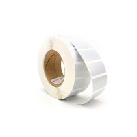 umpTPL76010 THT-76-50x25 этикетки ЮМП, материал - полиэстер с усиленным адгезивом, покрытие - полуматовое, размер – 50х25 мм, цвет - серебристый, 3000 шт. в рулоне (аналог THT-17-435) ЮМП pe971904 фото