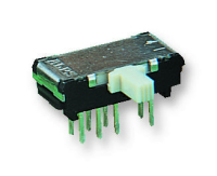 SSSS916400 Переключатель движковый горизонтальный (ON-ON), 0.1A 12VDC, высота движка 4мм, 10000циклов ALPS pe328321 фото