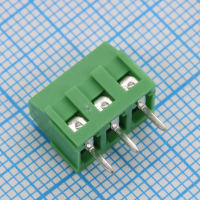 GT381-3.81-03P-14-00 Винтовой клеммный блок с защитой провода, 3 контакта. Серия GT340-3.81 Golten pe841857 фото