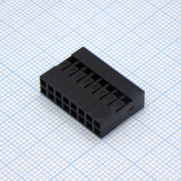 KLS1-540A-2X08-H Корпус двухрядного разъема BLD 16 pin (2х8) на кабель, шаг 2.54мм, требуются контакты T-DS1071-SC600 KLS pe157826 фото