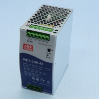 WDR-240-48 Преобразователь AC-DC на DIN-рейку  240Вт, вход 180…550V AC, 47…63Гц /254…780V DC, выход 48В/0…5A, рег. вых=48…55В, изоляция 3000В AC, в кожухе  63х125.2х113.5мм, -30…+70° Mean Well pe379010 фото
