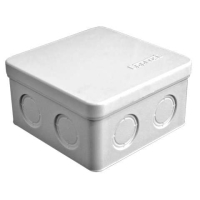 Коробка распределительная ОП 105х105х56мм IP54 7 выходов без гермовводов крышка защелкивающаяся сер. Epplast 105032 Электропромпласт pe660611 фото