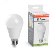 Лампа светодиодная низковольтная LED 15вт 12-24-36-48в Е27 белый 48730 Feron pe802180 фото