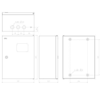 Корпус металлический ЩУ 3-1-0 76 У1 395x310x155 IP54 NO_SIMPLE_STM_SHU-3/1-0 Б0046704 Эра pe545412 фото
