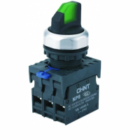 Переключатель с подсветкой NP8-11XD/213 2 полож. фикс. AC110-230В(LED) 1НО+1НЗ IP65 зел. 667553 CHINT pe748164 фото