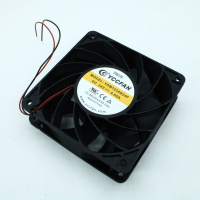 YDM1238B24F Вентилятор 24В 120х120x38 B, 9.36W, 4500 об/мин, 255.3м3/час, 55дБ, подшипник качения, тип вывода - провод YCCFAN pe514692 фото