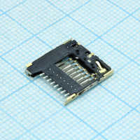 5033980891 Гнездо памяти Micro SD Card M 8 контактов 1.1мм угловое для поверхностного монтажа ток контакта 0.5A лента на катушке Molex pe412037 фото