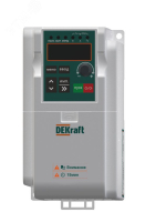Преобразователь частоты DEKV060-1.5/2.2кВт 3 фазы 380В с торм. модулем DEKV060G1R5P2R2T4B DEKraft pe1042053 фото