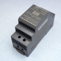 HDR-30-24 AC-DC, 36Вт, вход 85...264 В AC 47...63Гц/120...370В DC, выход 24В/1.5А, изоляция 3000В AC, в кожухе на DIN-рейку, 35х90х54.5мм, -30...+70°С Mean Well pe349062 фото