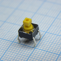 B3F1052 Кнопка тактильная 6х6 h=7.3мм (3.4мм+толкатель 3.9мм) 1.47N 0,05A 24В OMRON pe335751 фото