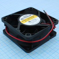YDM6025B24F Вентилятор 24В 60х60x25 B, 1.68W, 5000 об/мин, 43м3/час, 37.7дБ, подшипник качения, тип вывода - провод YCCFAN pe528264 фото