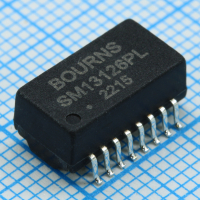 SM13126PEL Телекоммуникационный трансформатор 1:1 0.8Ом первичн. 1Ом вторичн. 16 выводов для поверхностного монтажа BOURNS pe590985 фото
