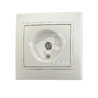 Розетка телевизионная проходная TV СП Mira крем./крем. 701-0303-129 Lezard pe556170 фото